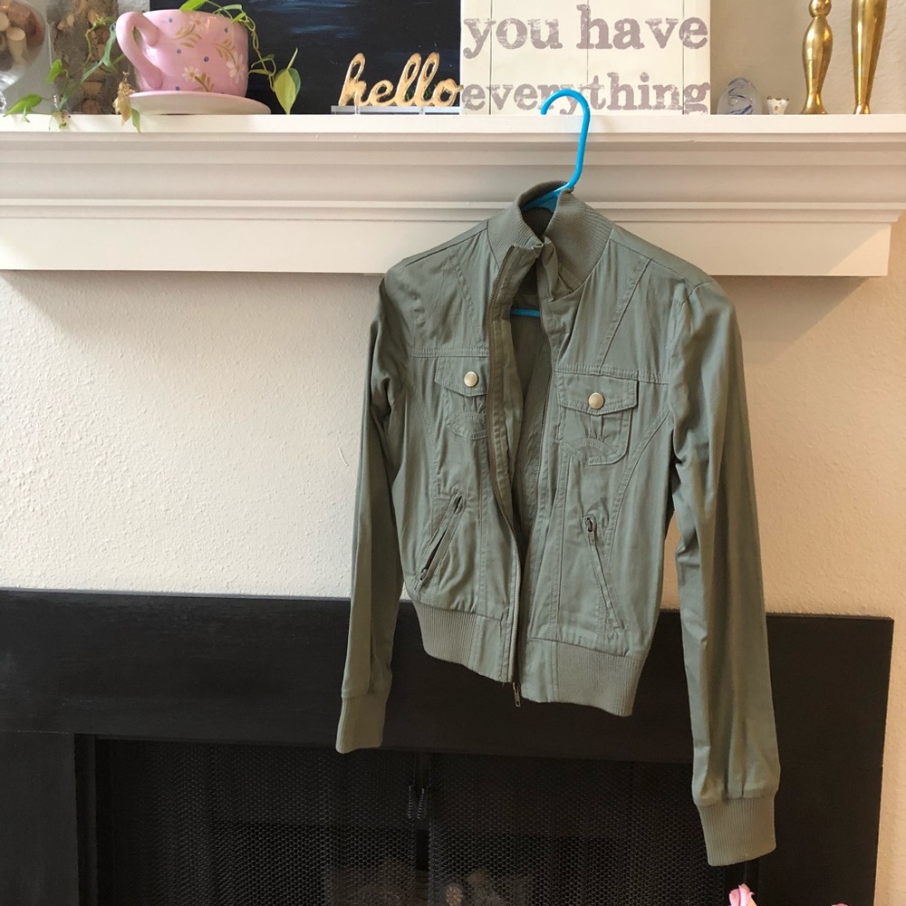 Hunter green color light jacket